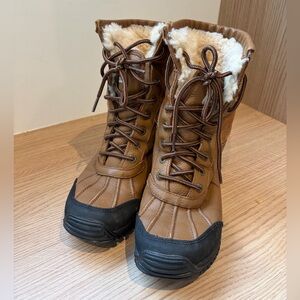 Brown Ugg Adirondack Fur Lined Winter Boots